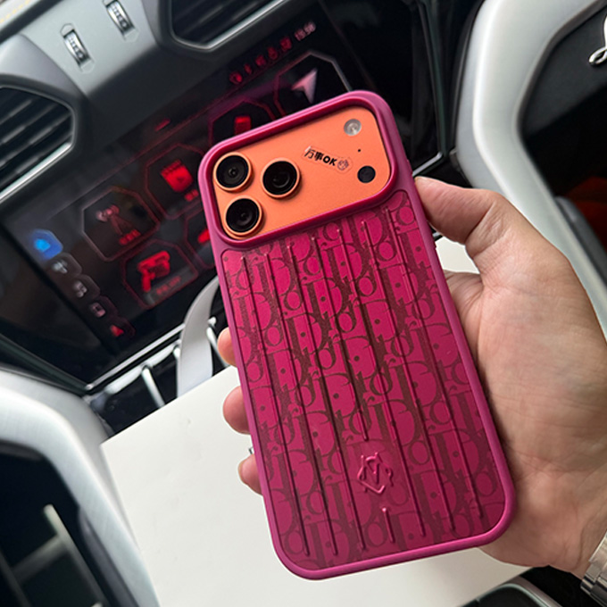 rimowa dior collaboration vertical grooved iphone case